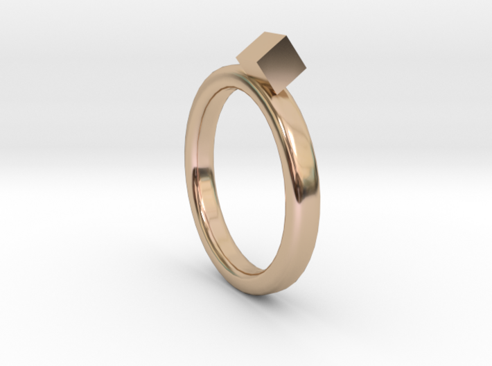rings with square 3d printed
