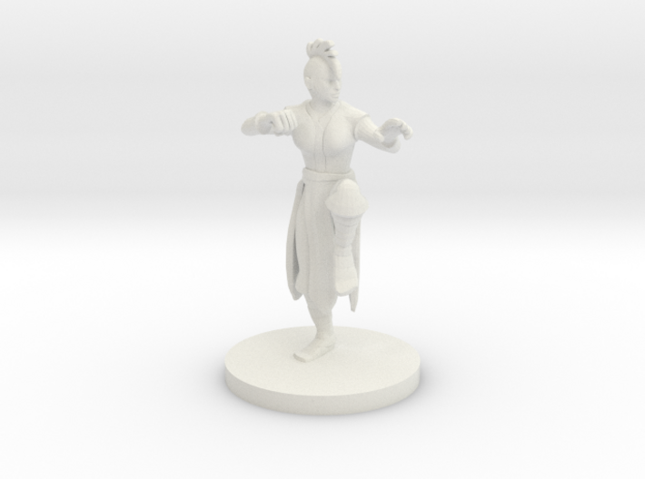 Human Female Monk with Mohawk Cut 3d printed