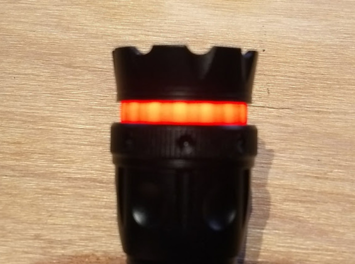 Coupler v2: Nebo REDLINE Tactical LED Flashlight 3d printed 