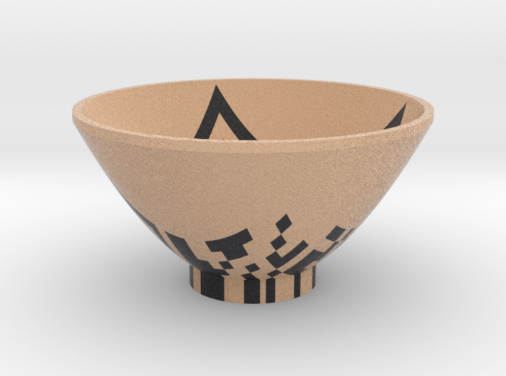 DRAW bowl - QR code 3d printed