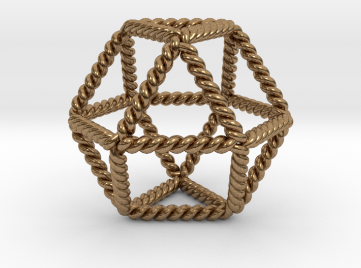 Twisted Cuboctahedron LH 2&quot; 3d printed