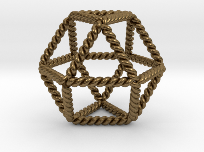 Twisted Cuboctahedron LH 2&quot; 3d printed