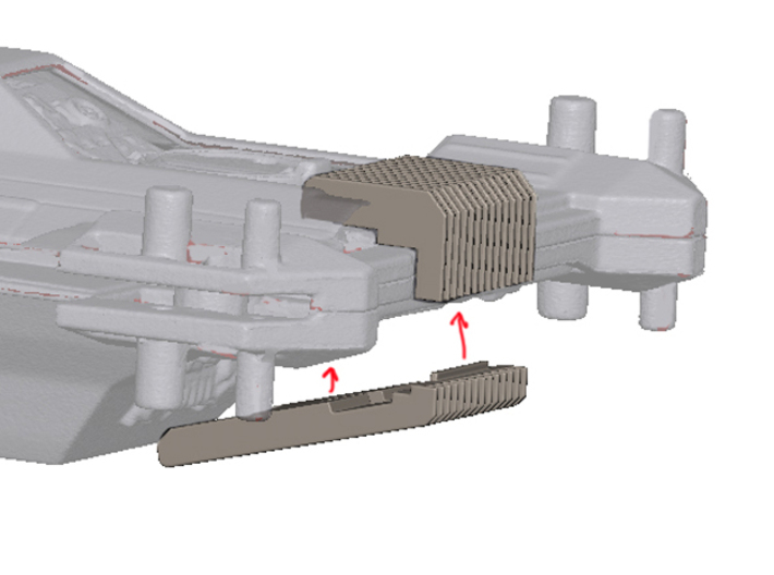U-Wing Engine Detail Set 3d printed 