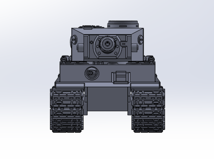 SD Tank Tiger 1 (Part 1/3) 3d printed 