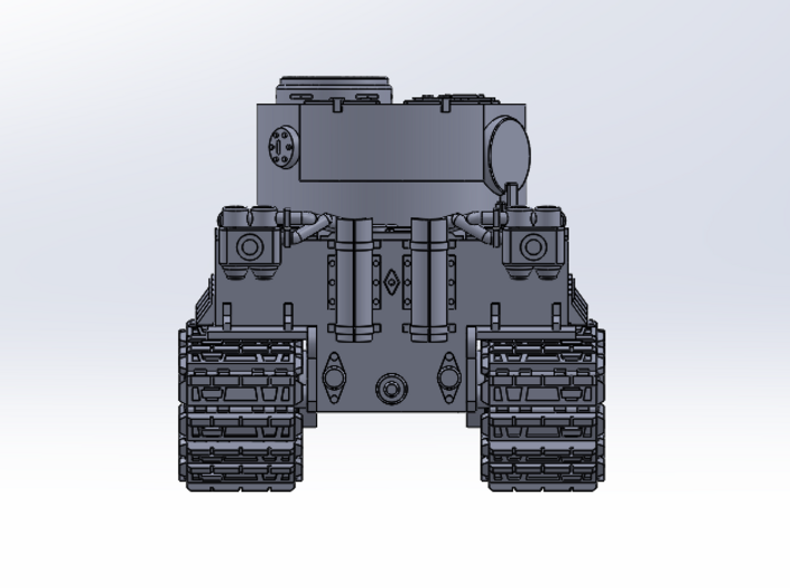 SD Tank Tiger 1 (Part 1/3) 3d printed 