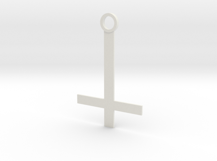 Reverse the cross key ring 3d printed