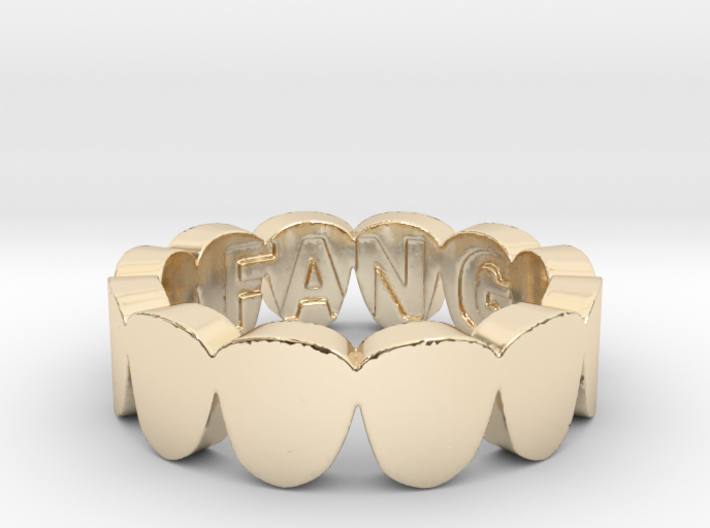 Fang Gang Ring 3d printed