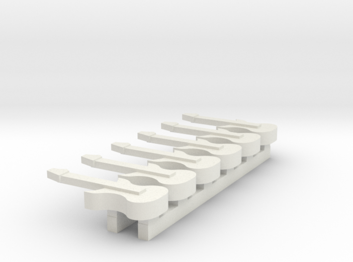 HO scale Guitar 6 pack 3d printed