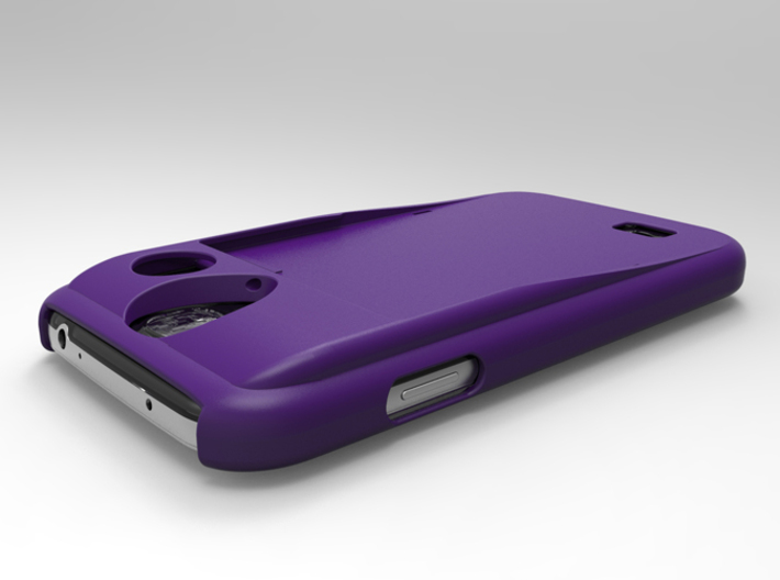 Samsung Galaxy S4 kit-case 3d printed Galaxy S4 kit-case shown in Violet Purple