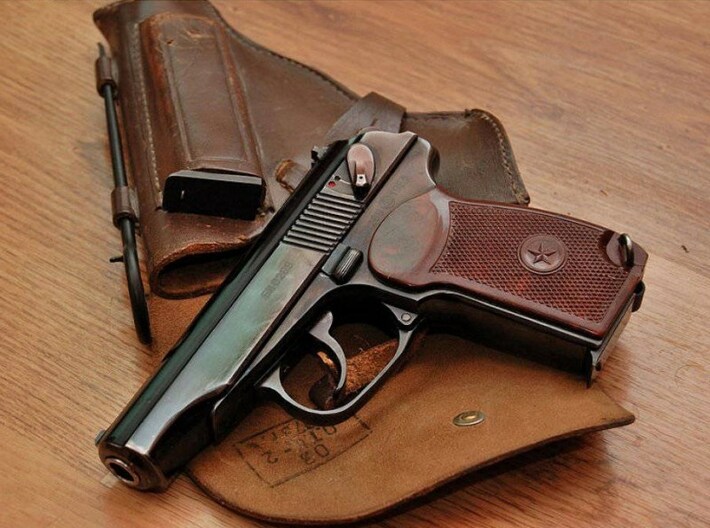 1/24 scale USSR KGB Makarov pistols x 5 3d printed 