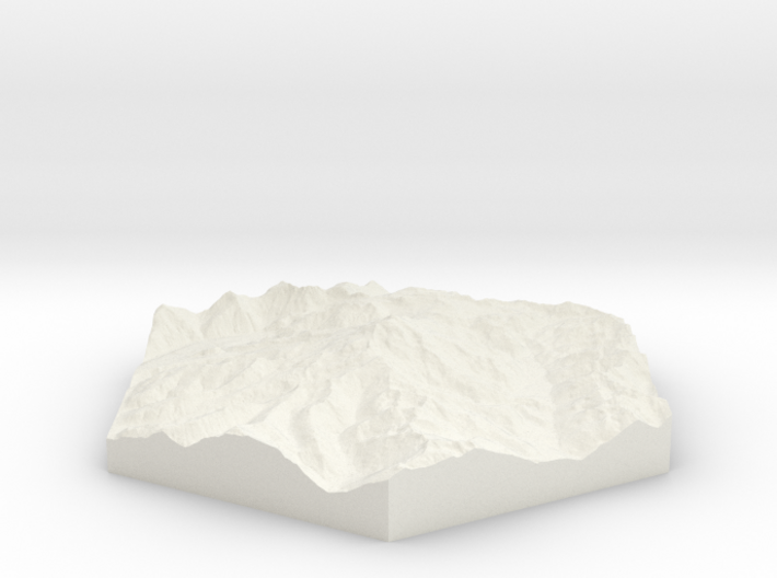 Model of Glacier Peak, WA (10cm, Full-Color) 3d printed