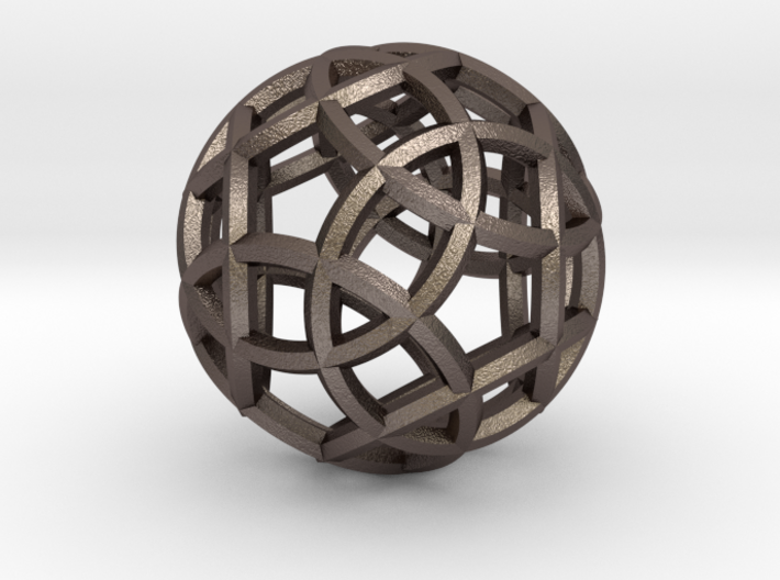 Rhombicosidodecahedron Pendant 3d printed