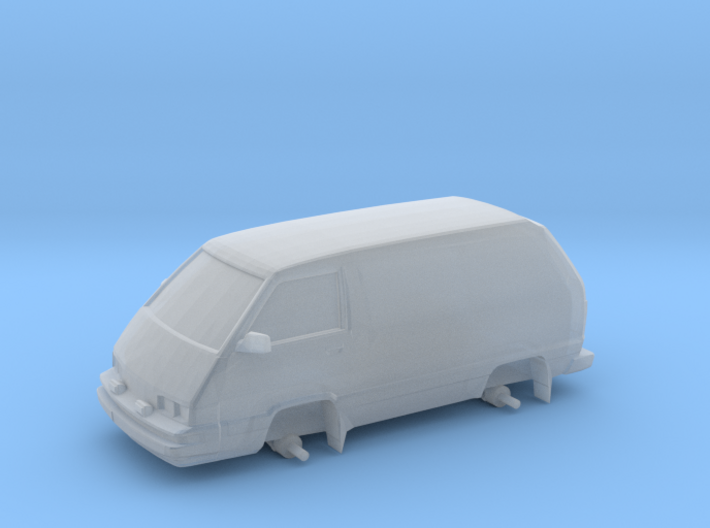 1/87 Scale 4x4 Mini Van &quot;Panel Toy&quot; 3d printed