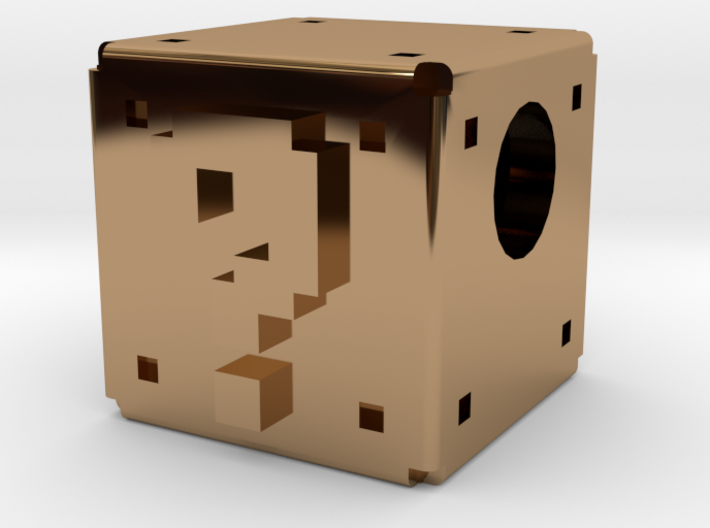 Question Cube [pendant] 3d printed
