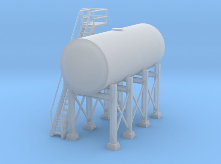 'N Scale' - Elevated 10'x24' Oil Tank 3d printed