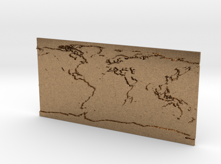 Globe Map 3d printed