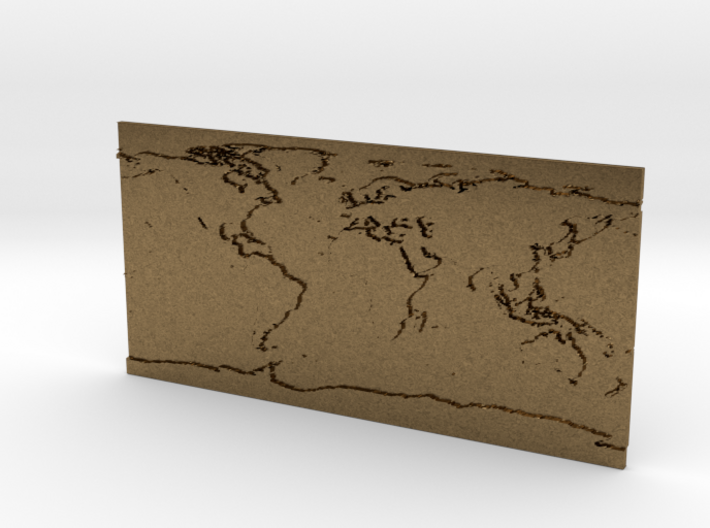 Globe Map 3d printed