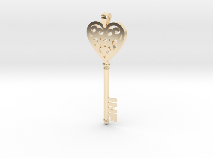 heartkey-new 3d printed