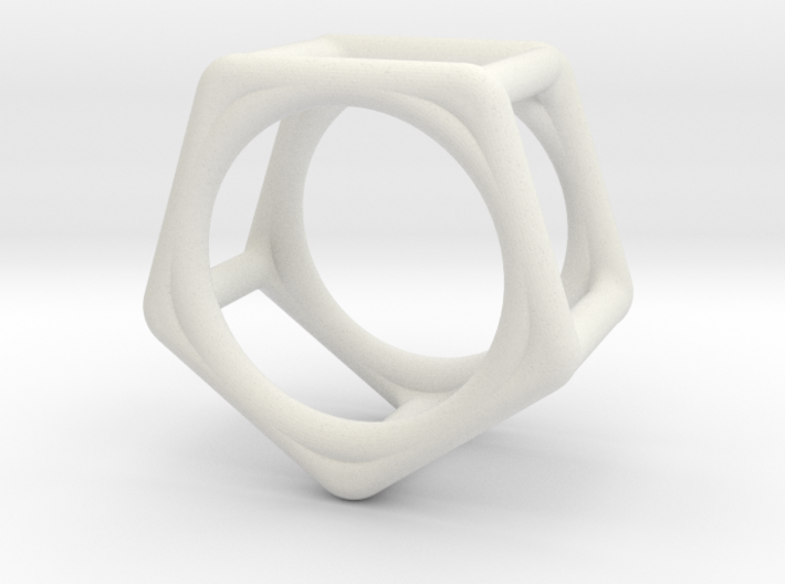 Simply Shapes Rings Pentagon 3d printed