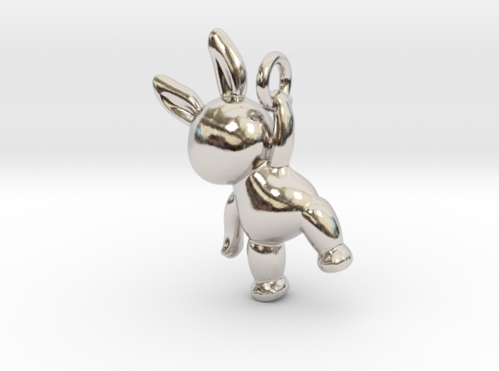 Rabbit Pendant ( 32mm ) 3d printed