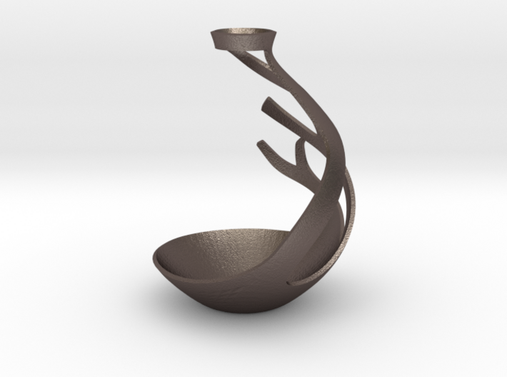 Tulip shaped vase patterned base type 2 3d printed