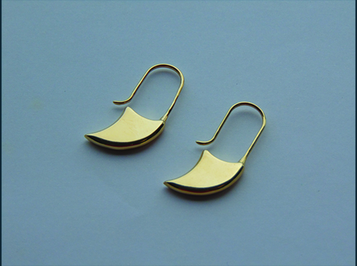 Drop earring small (KB1a) 3d printed 