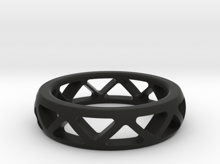 Geometric Ring- size 12 3d printed