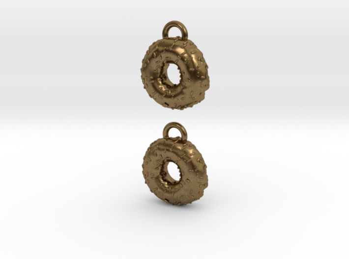 Donuts W Sprinkles Earrings 3d printed