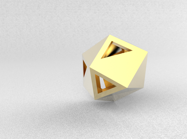 Go Geometric Pendant Egg Open 3d printed 
