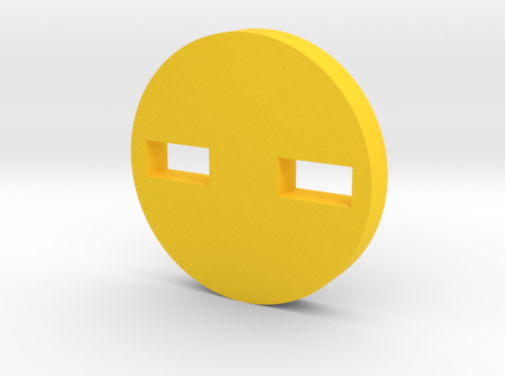 Shifty-Eyed Button 3d printed