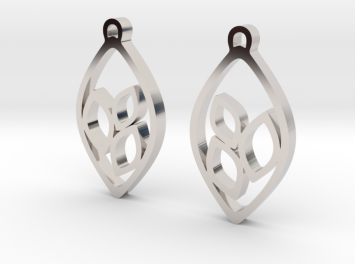 &quot;Eyelets&quot; Earrings 3d printed