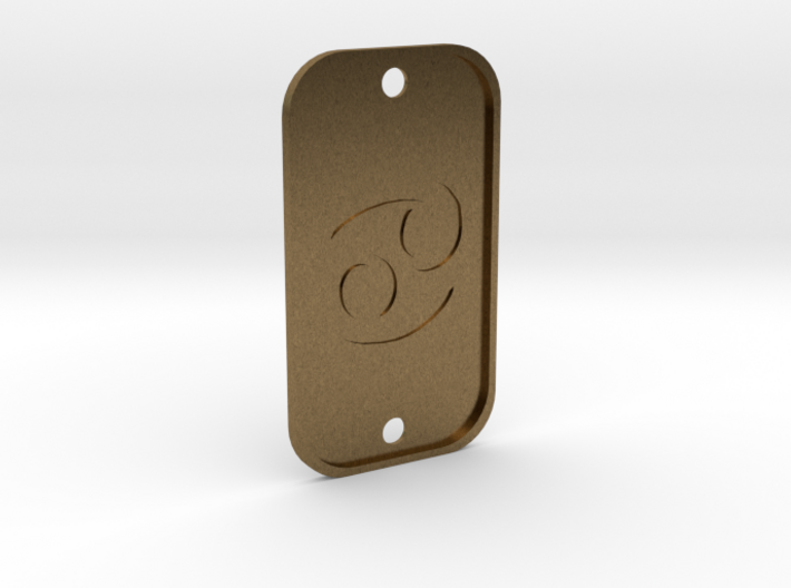 Cancer (The Crab) DogTag V4 3d printed