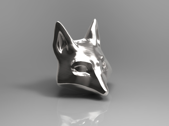 Large Foxhead Medallion 3d printed 3d Preview Render