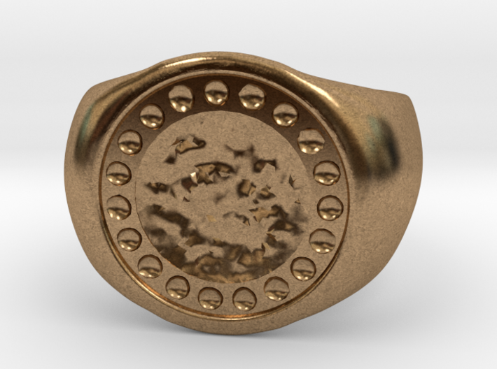Joker's Circle Ring - Metals 3d printed