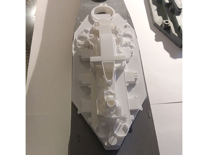 1/192 USN BB59 Superstructure Level 1 3d printed 