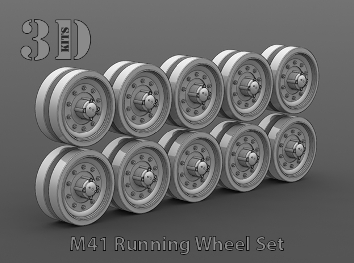M41 Road Wheel Set 3d printed