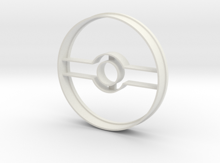 Pokeball Cookie Cutter 3d printed