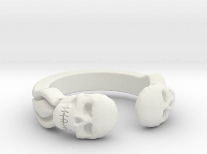 Joker's Double-Skull Ring - Plastics 3d printed