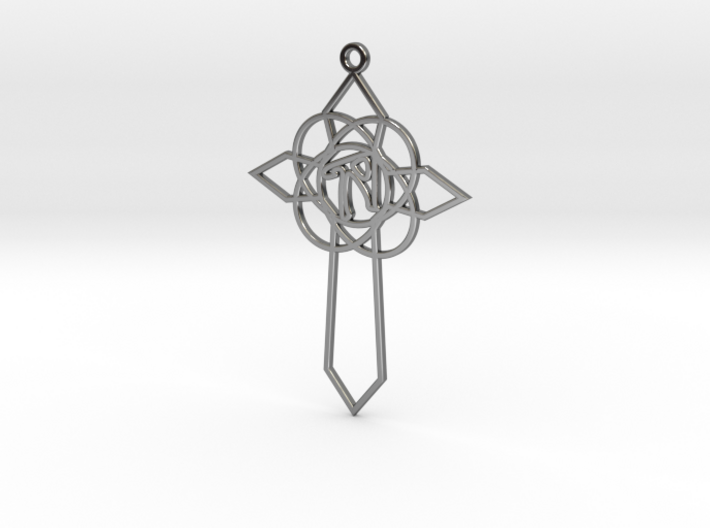 Personalised Celtic Cross Earring 3d printed Personalised Celtic Cross Earring