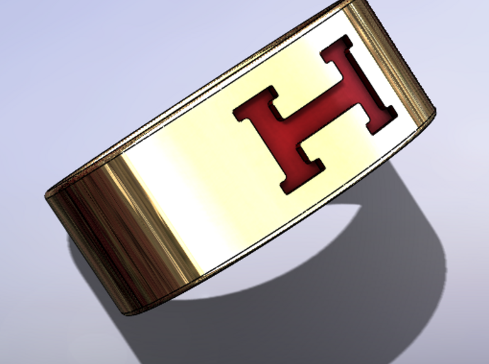 H ring  3d printed 