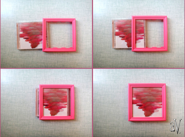 CD Frame Rain 6 3d printed Example in action of CD FRAME Rain 6 - PINK