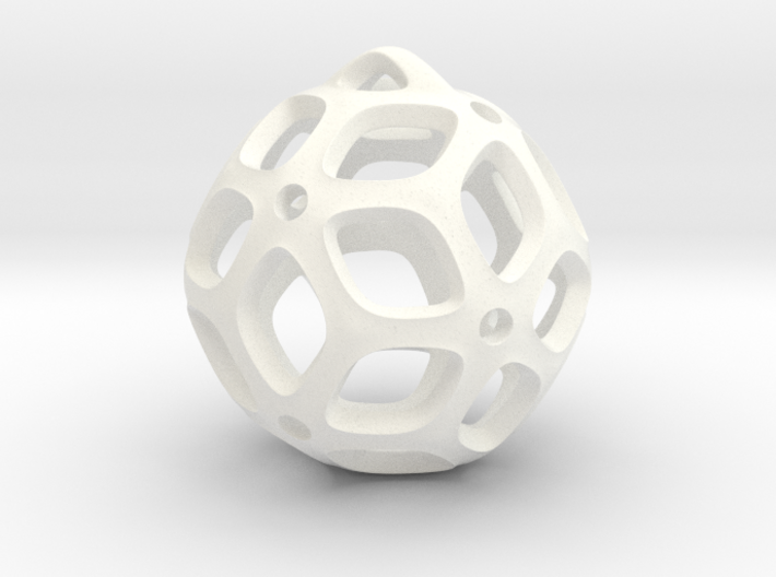 View of spherical games - part two. Pendant 3d printed