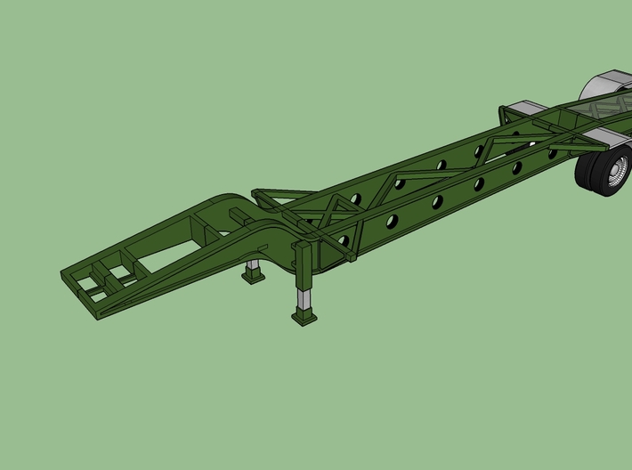 N 43' ISO Tank Container Chassis 3d printed