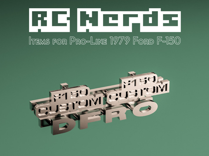 RCN095 Emblems for Ford F150 79 P-L 3d printed