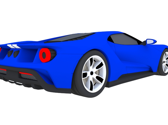 Ford GT - 2017 [150mm & Blue] 3d printed 