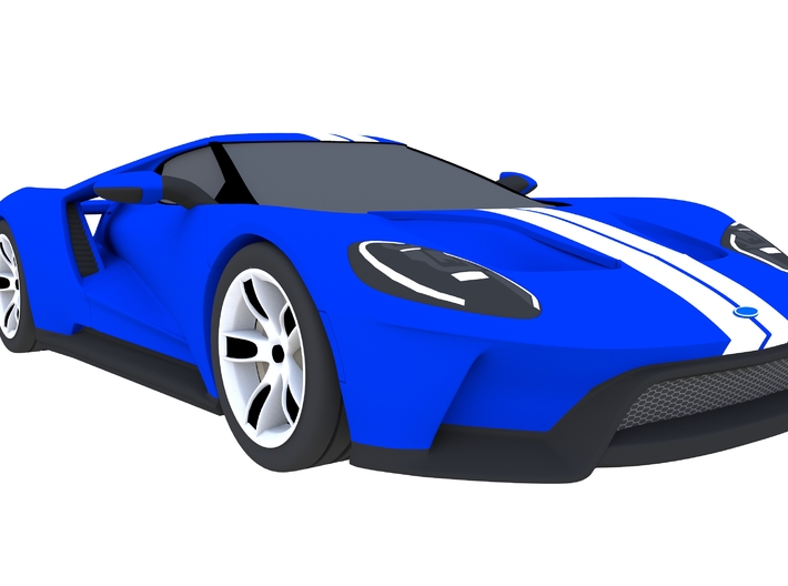 Ford GT - 2017 [150mm & Blue] 3d printed 