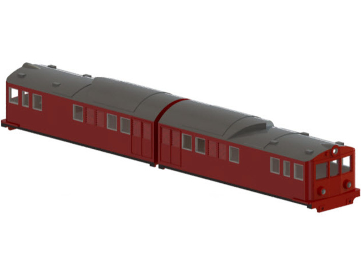 Swedish SJ electric locomotive type Of with steel  3d printed CAD-model