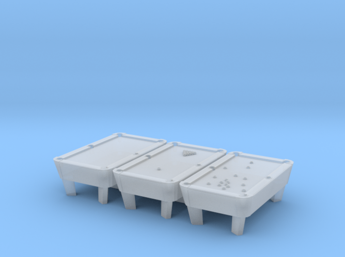 Pool Tables (3) HO 87:1 Scale 3d printed