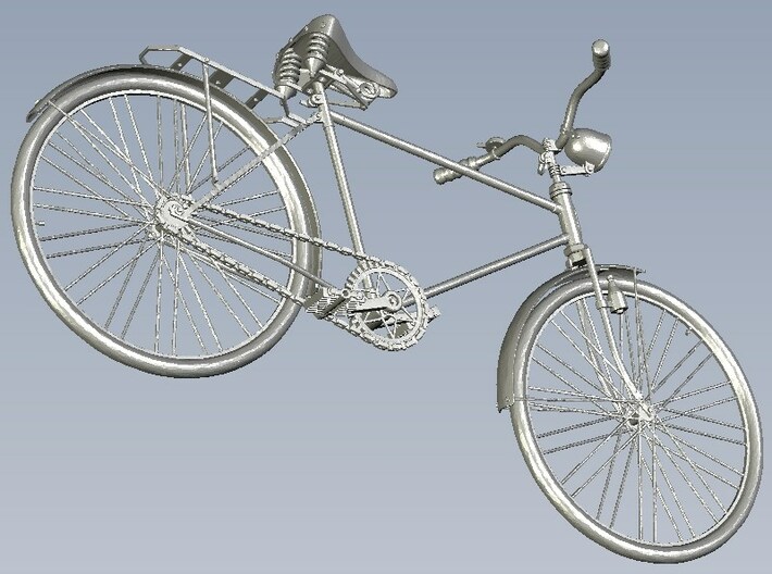 1/22 scale WWII Wehrmacht M30 bicycle x 1 3d printed 