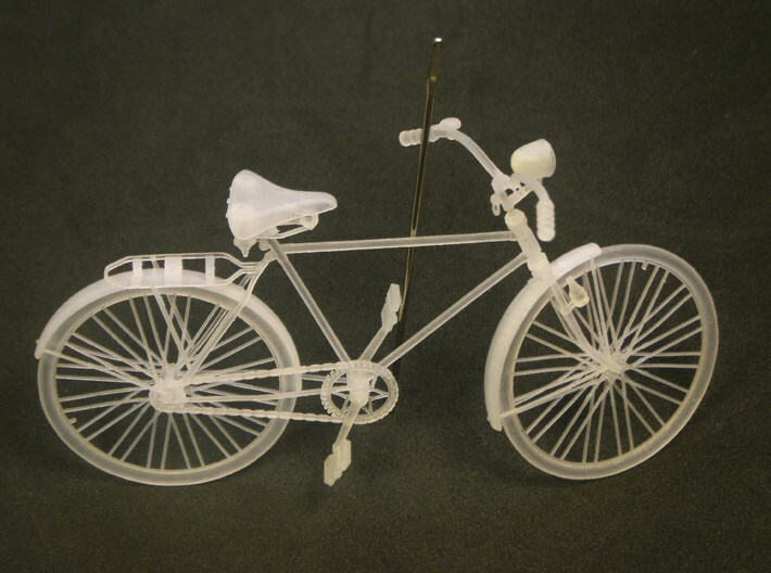 1/22 scale WWII Wehrmacht M30 bicycle x 1 3d printed 